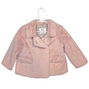 ZARA Baby faux fur coat | size 18-24m